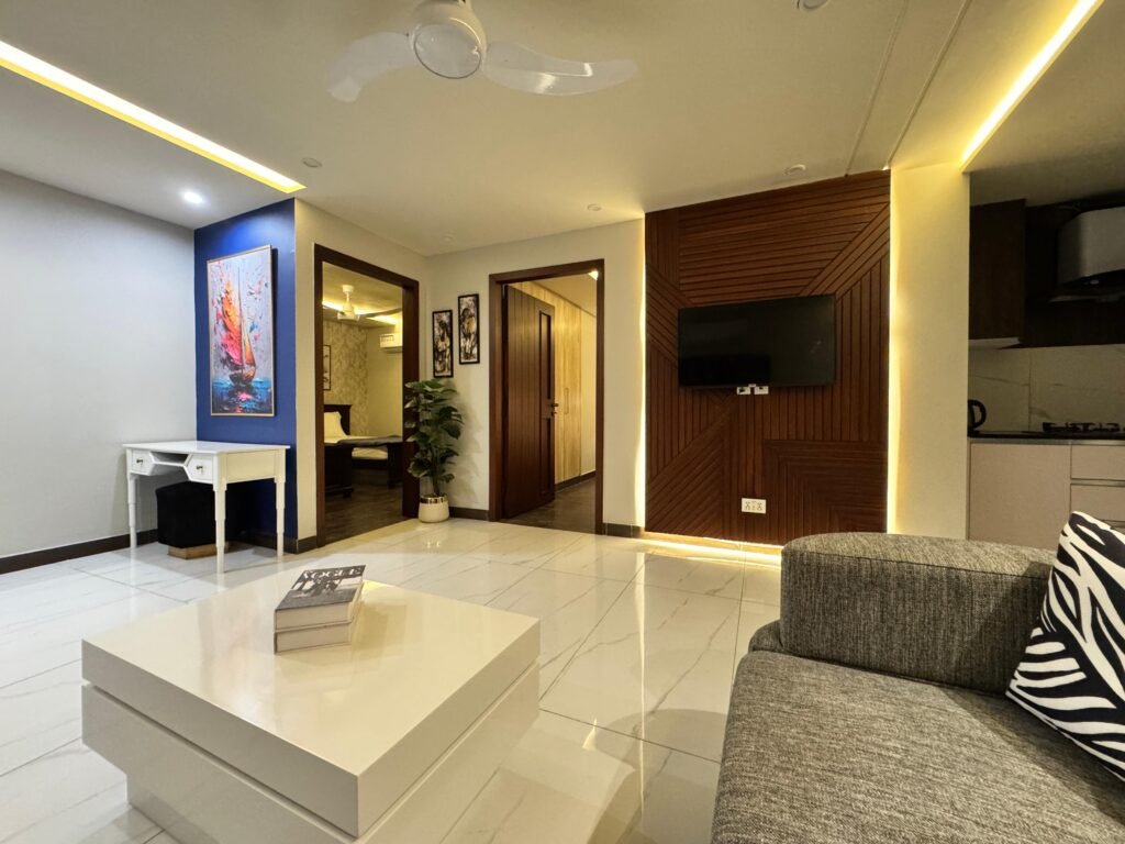 Luxury apartment living room